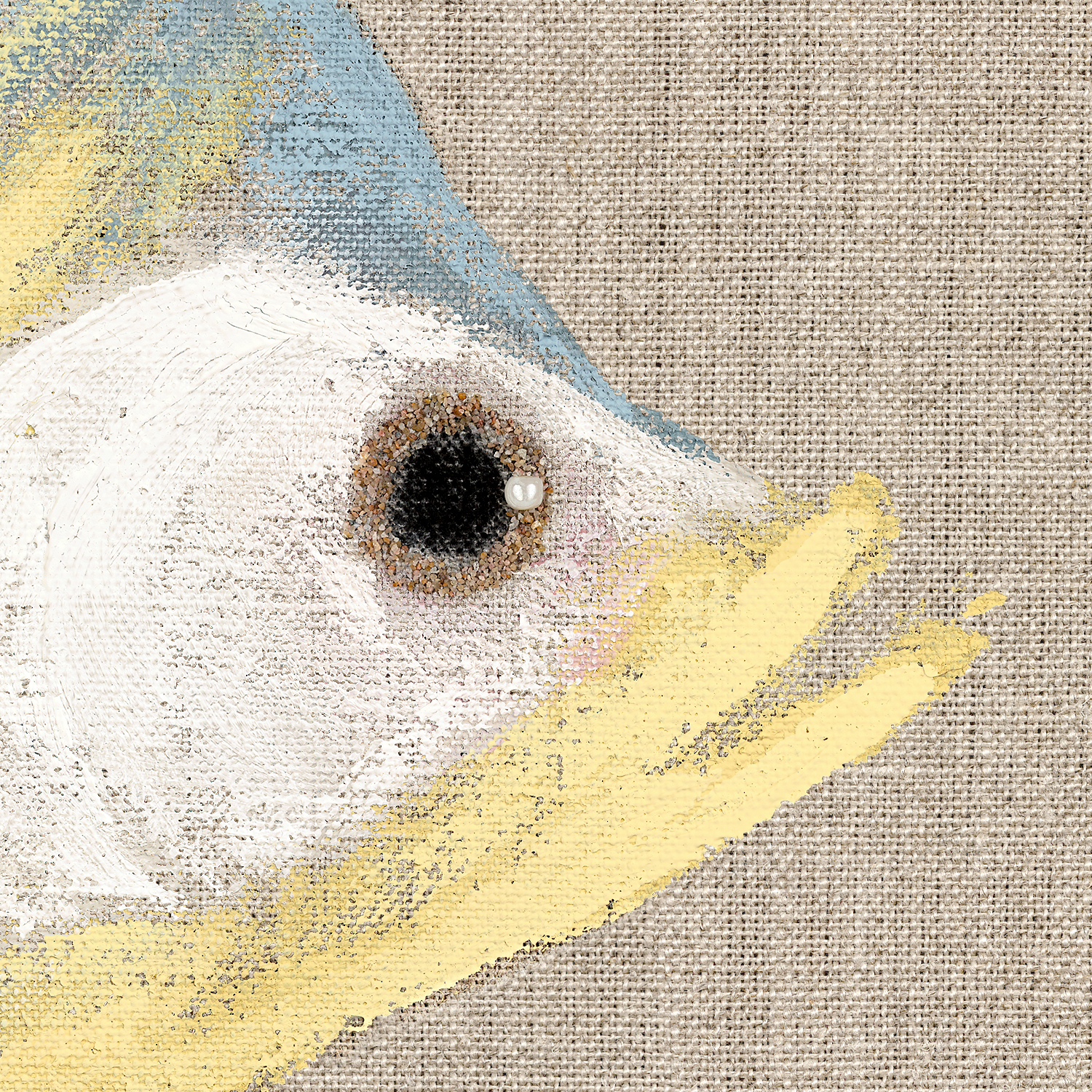 poissons tropicaux sur lin i detail shot 3