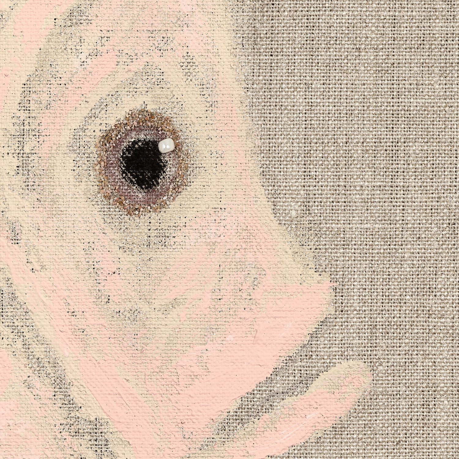 poissons tropicaux sur lin iii detail shot 3