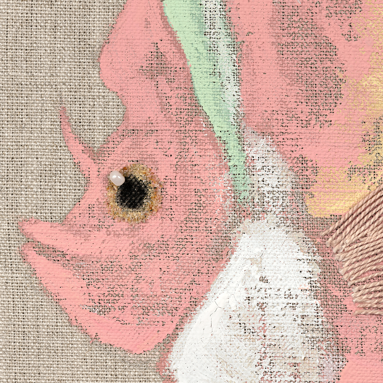 poissons tropicaux sur lin iv detail shot 1