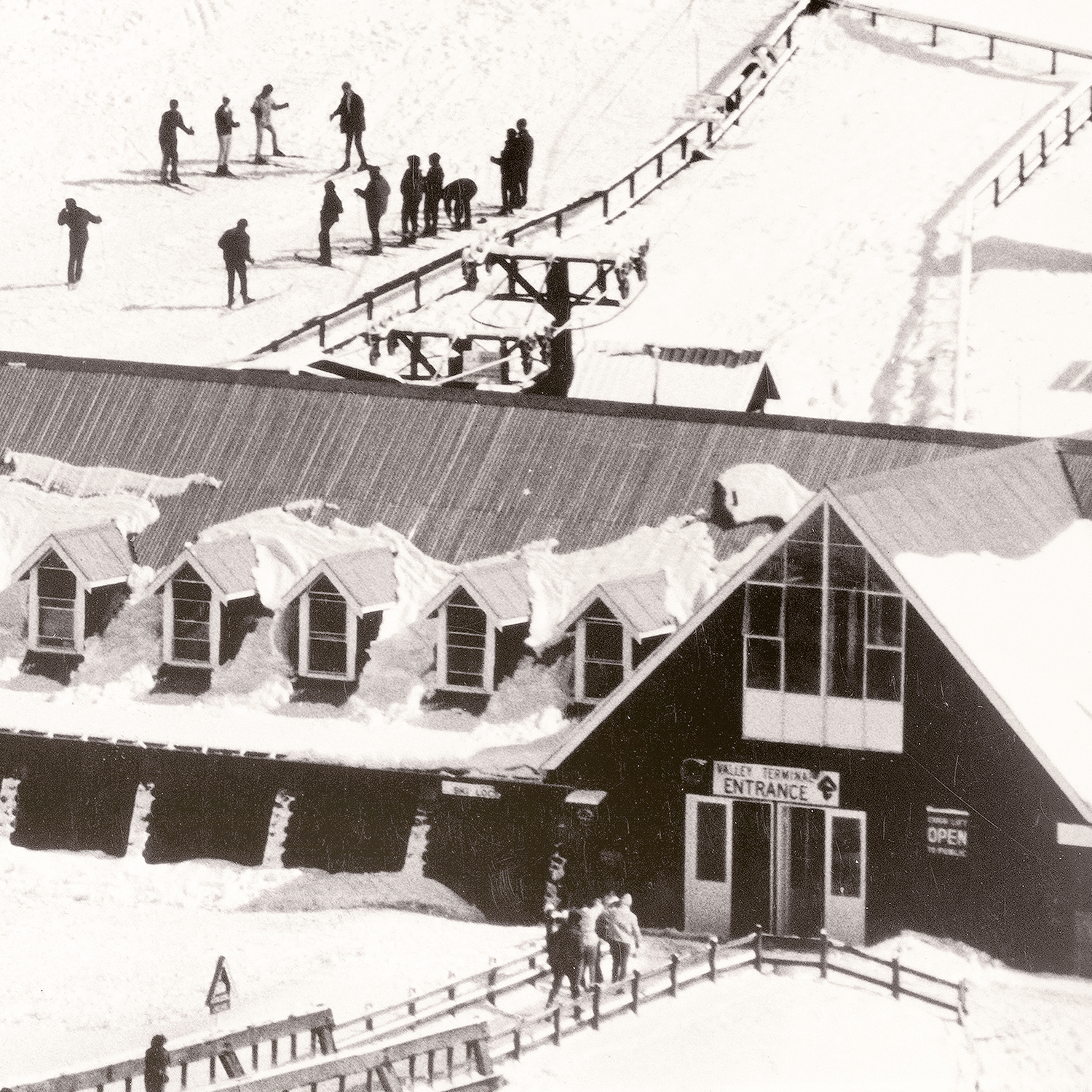ski valley entrance detail shot 2