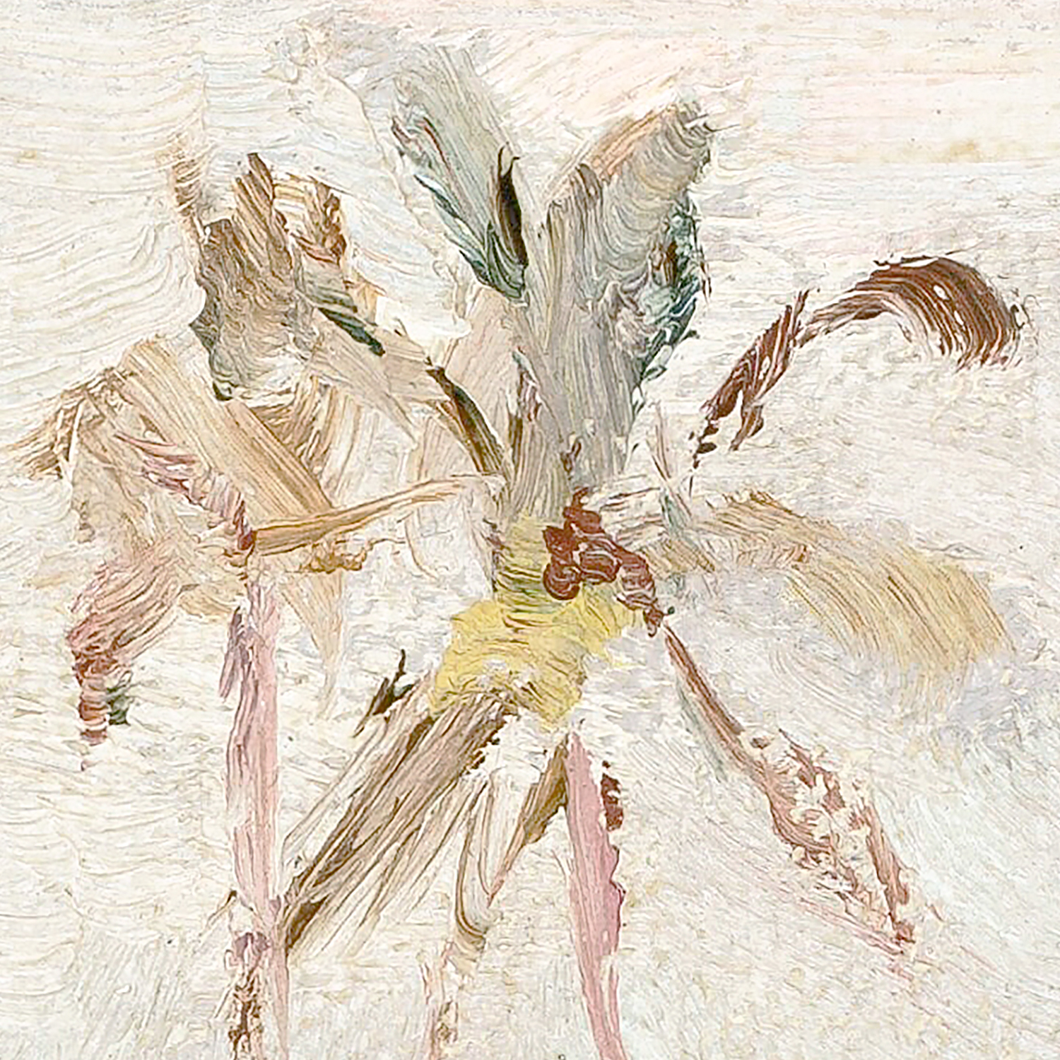 raw canvas series pastel palm ii detail shot 1