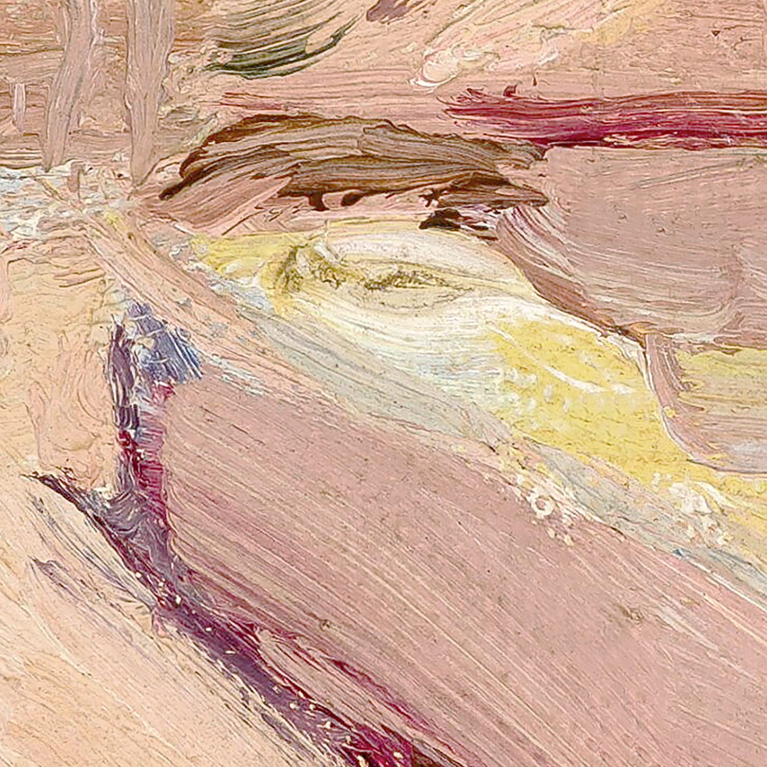 raw canvas series pastel palm ii detail shot 3